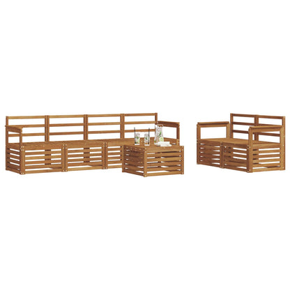 Set di divani da esterno 7 pcs Naturale | homemem39