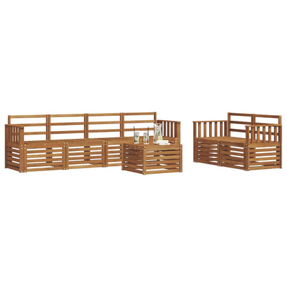 Set di divani da esterno 7 pcs Naturale