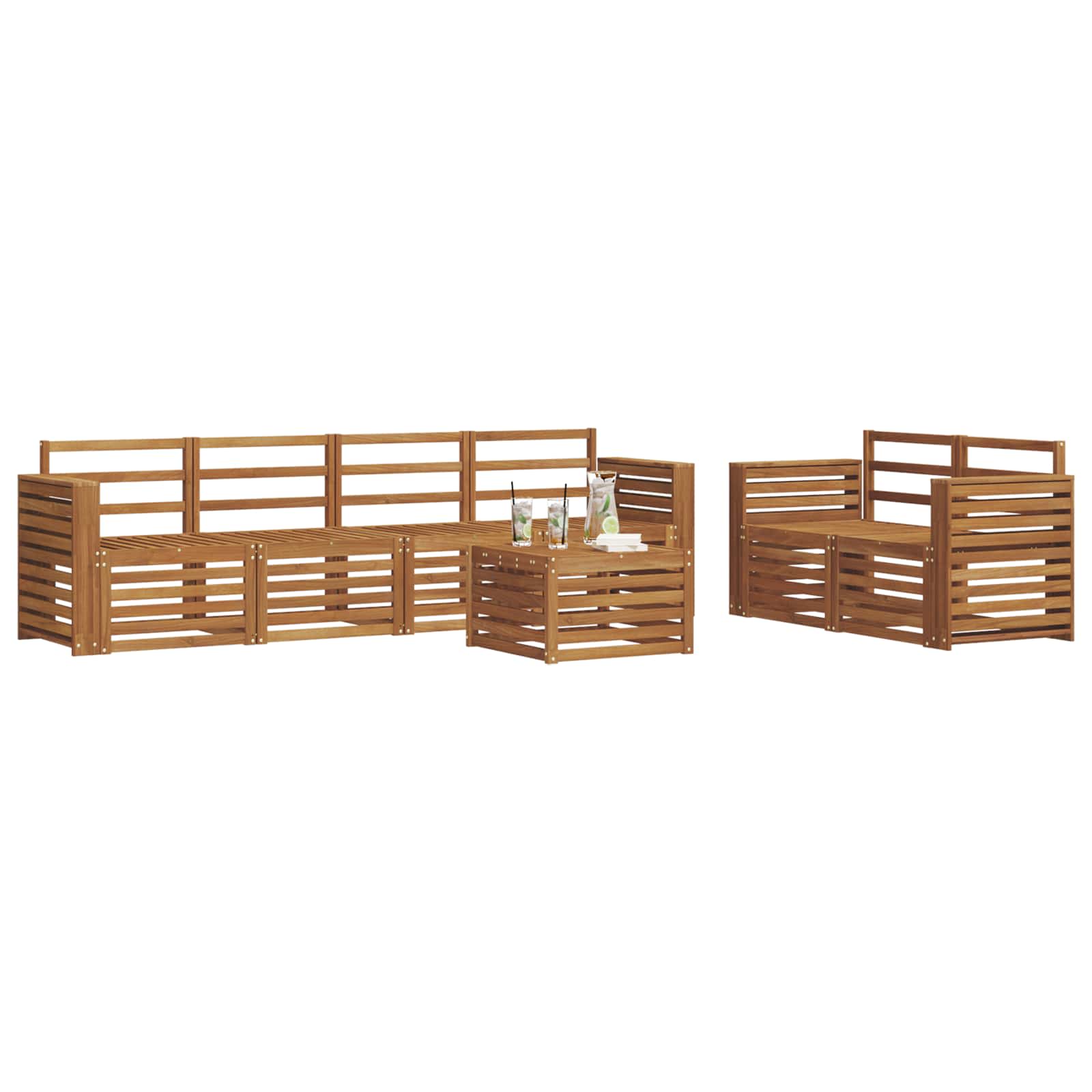 Set divani Legno di Acacia Massello | homemem39