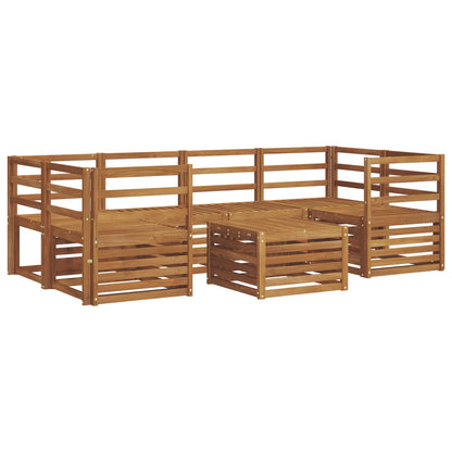 Set di divani da esterno 7 pcs Naturale | homemem39