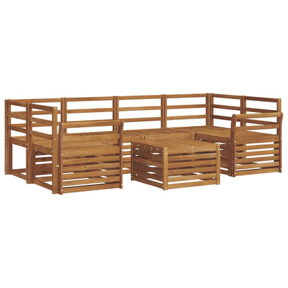 Set di divani da esterno 7 pcs Naturale | homemem39