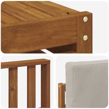 Set di divani da esterno 8 pcs Grigio Naturale e Chiaro | homemem39