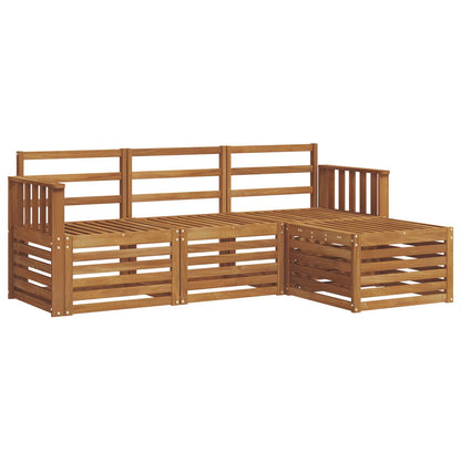 Set di divani da esterno 4 pcs Naturale