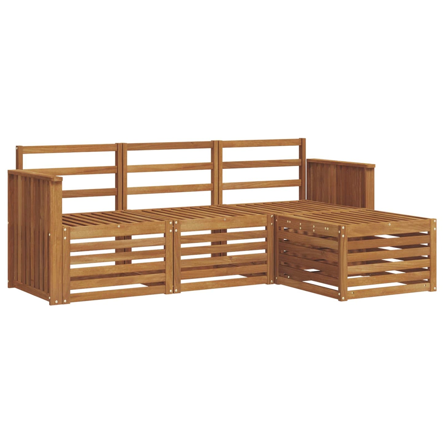 Set di divani da esterno 4 pcs Naturale | homemem39