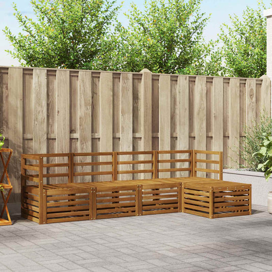 Set di divani da esterno 5 pcs Naturale