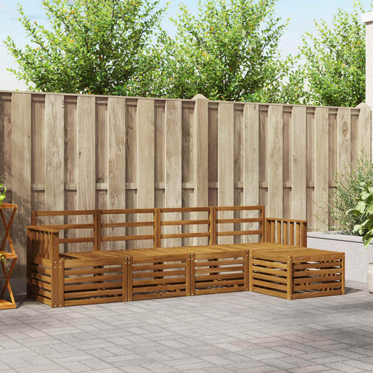 Set di divani da esterno 5 pcs Naturale