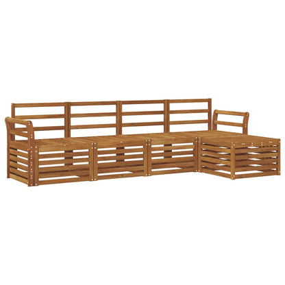 Set di divani da esterno 5 pcs Naturale