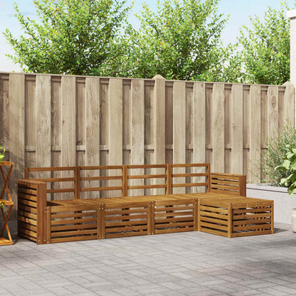 Set di divani da esterno 5 pcs Naturale | homemem39