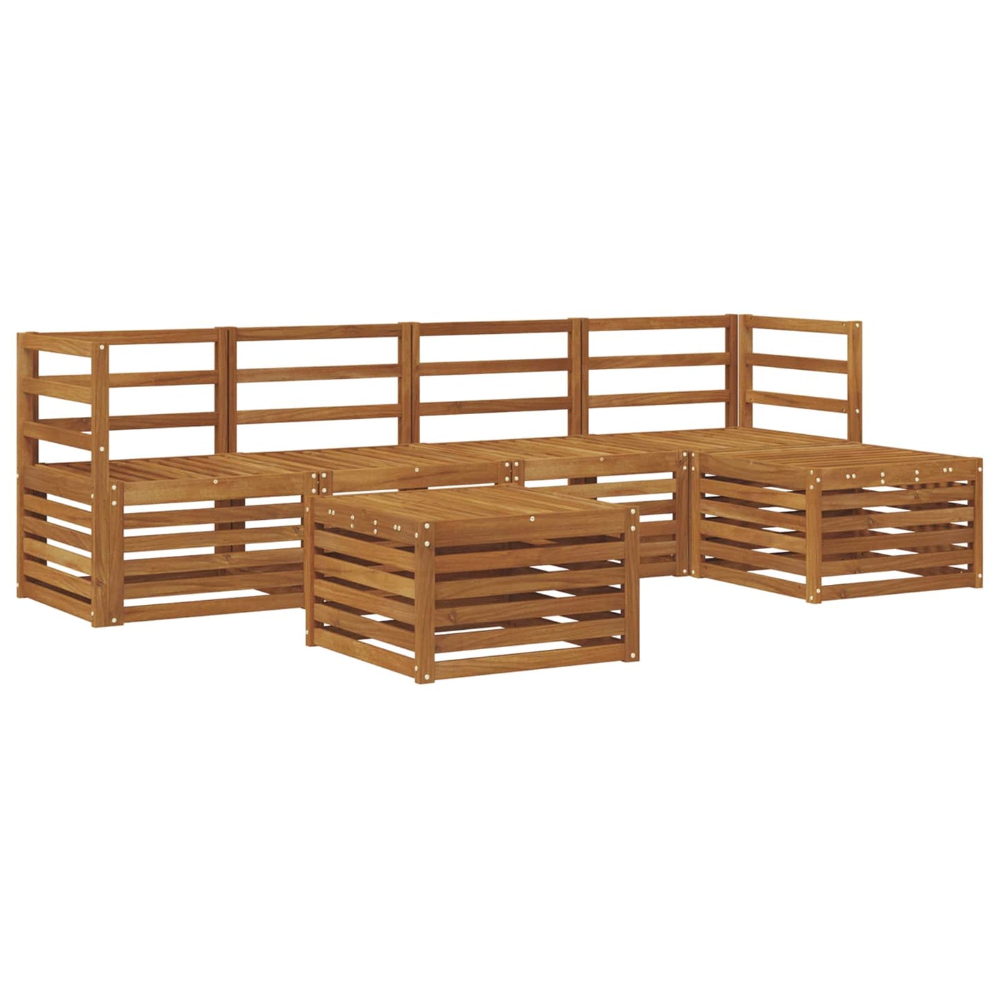 Set di divani da esterno 6 pcs Naturale | homemem39