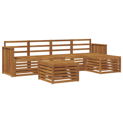 Set di divani da esterno 6 pcs Naturale