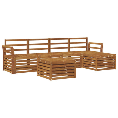 Set di divani da esterno 6 pcs Naturale