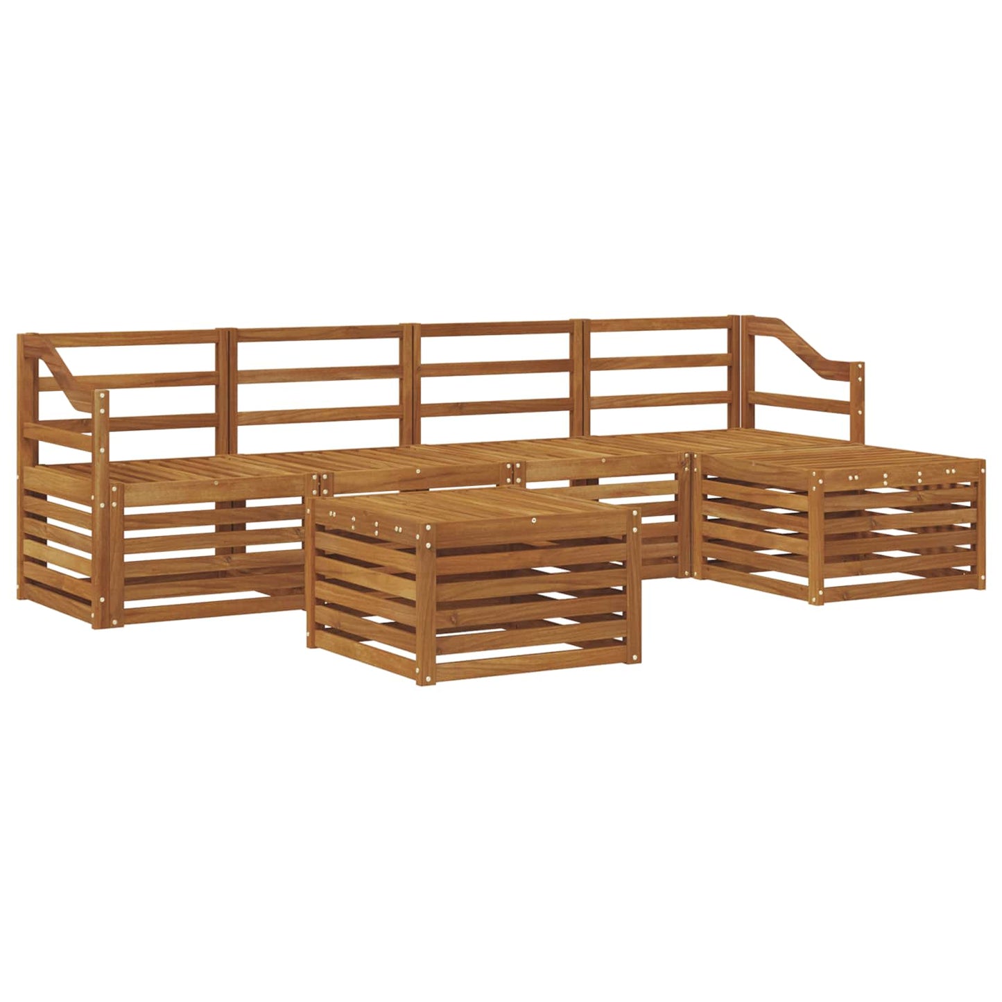 Set di divani da esterno 6 pcs Naturale