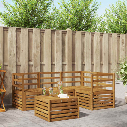 Set di divani da esterno 5 pcs Naturale | homemem39