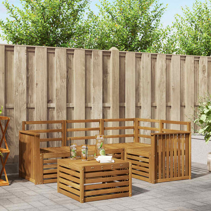 Set di divani da esterno 5 pcs Naturale | homemem39