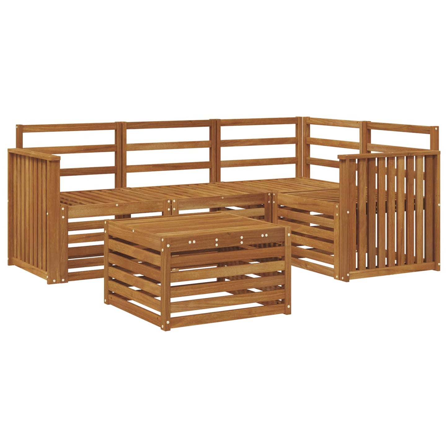 Set di divani da esterno 5 pcs Naturale | homemem39