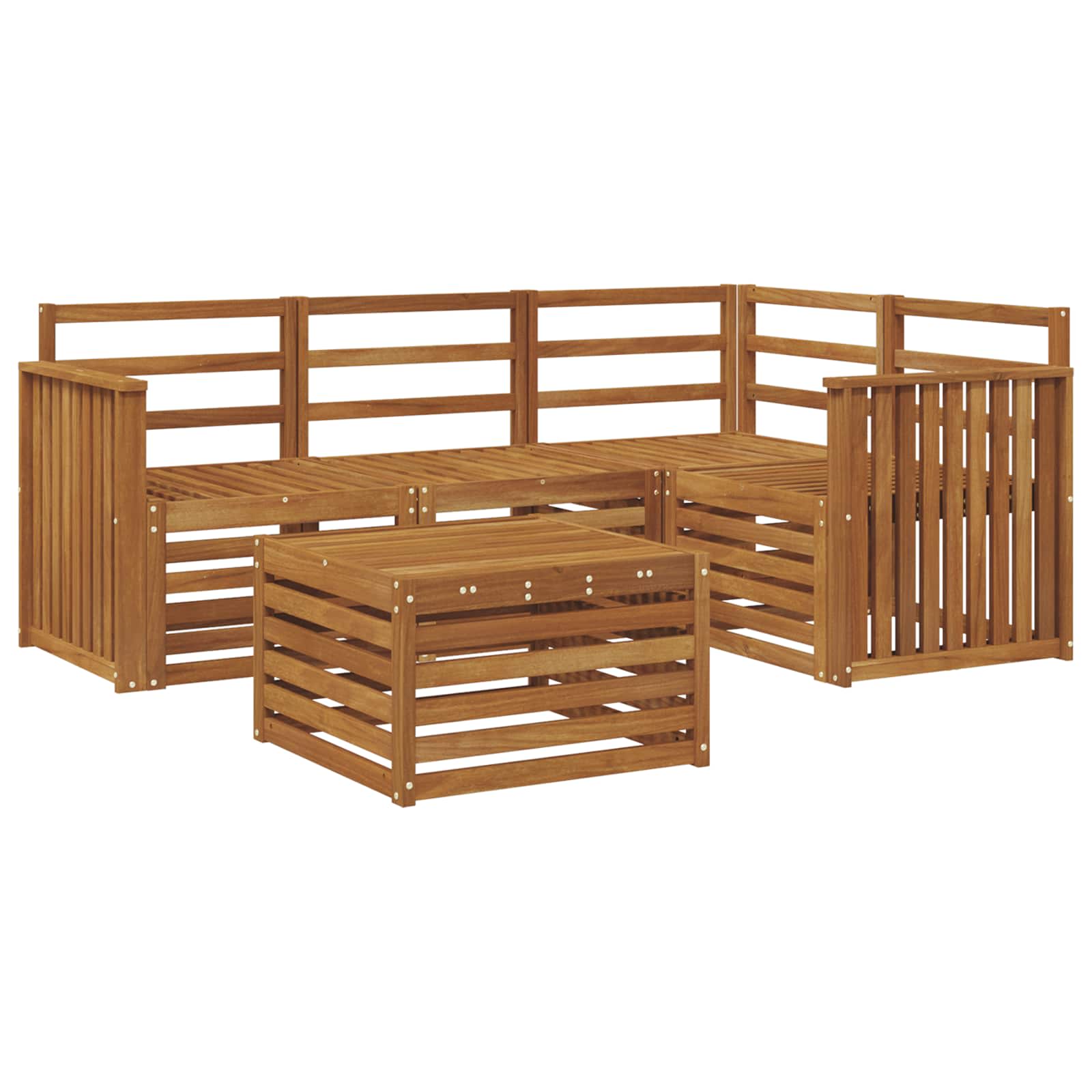 Set di divani da esterno 5 pcs Naturale | homemem39