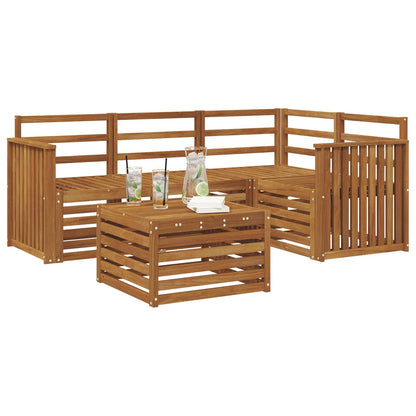 Set di divani da esterno 5 pcs Naturale | homemem39
