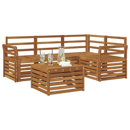 Set di divani da esterno 5 pcs Naturale | homemem39