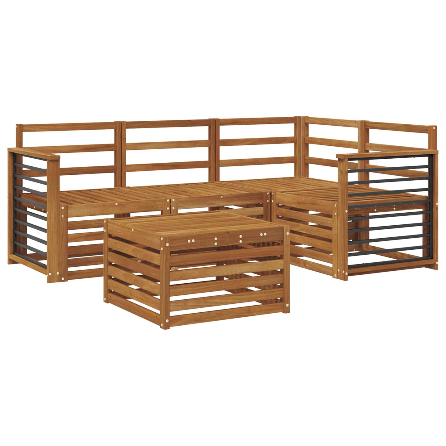 Set di divani da esterno 5 pcs Naturale