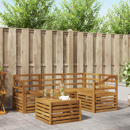 Set di divani da esterno 5 pcs Naturale | homemem39