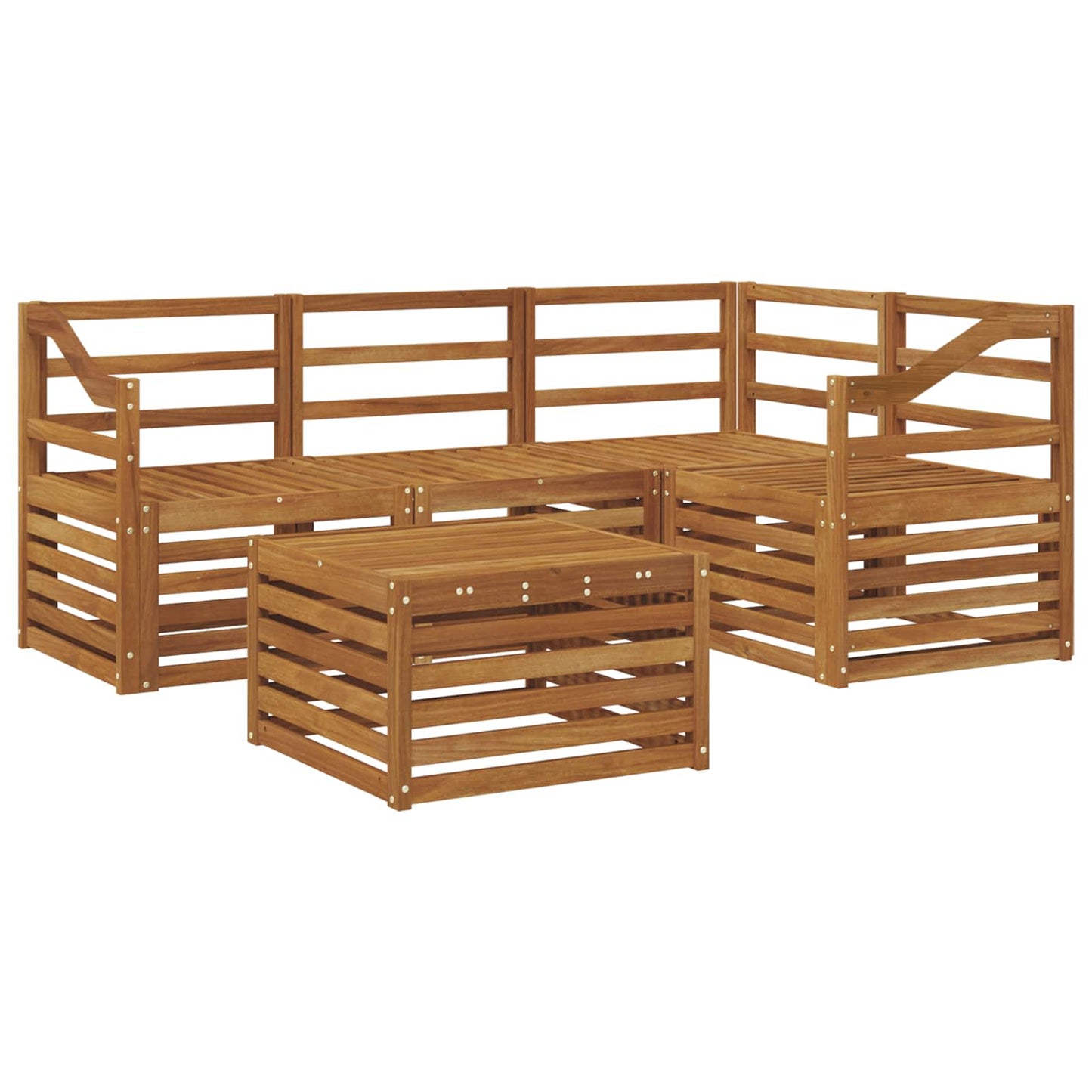 Set di divani da esterno 5 pcs Naturale | homemem39