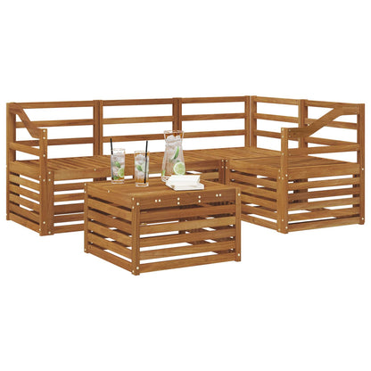 Set di divani da esterno 5 pcs Naturale
