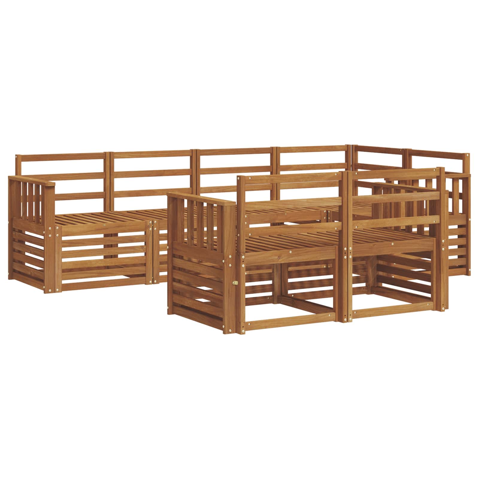 Set divano sezionale 7 pcs Naturale | homemem39