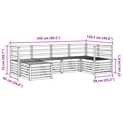 Set divano sezionale 6 pcs Naturale | homemem39