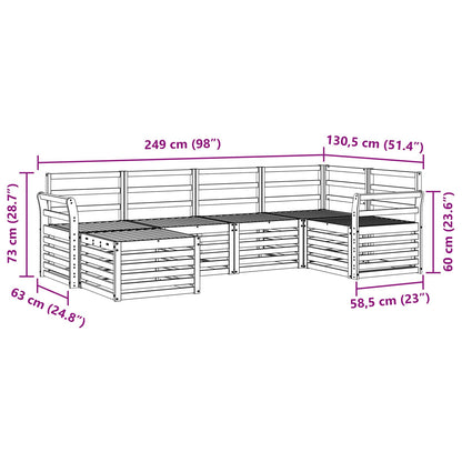 Set divano sezionale 6 pcs Naturale | homemem39