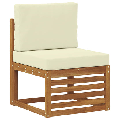 Set divano sezionale con cuscino 7 pcs Naturale e Crema | homemem39