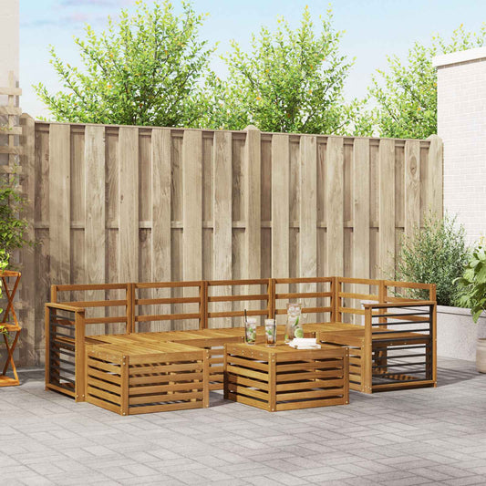 Set divani Naturale Legno di Acacia Massello | homemem39