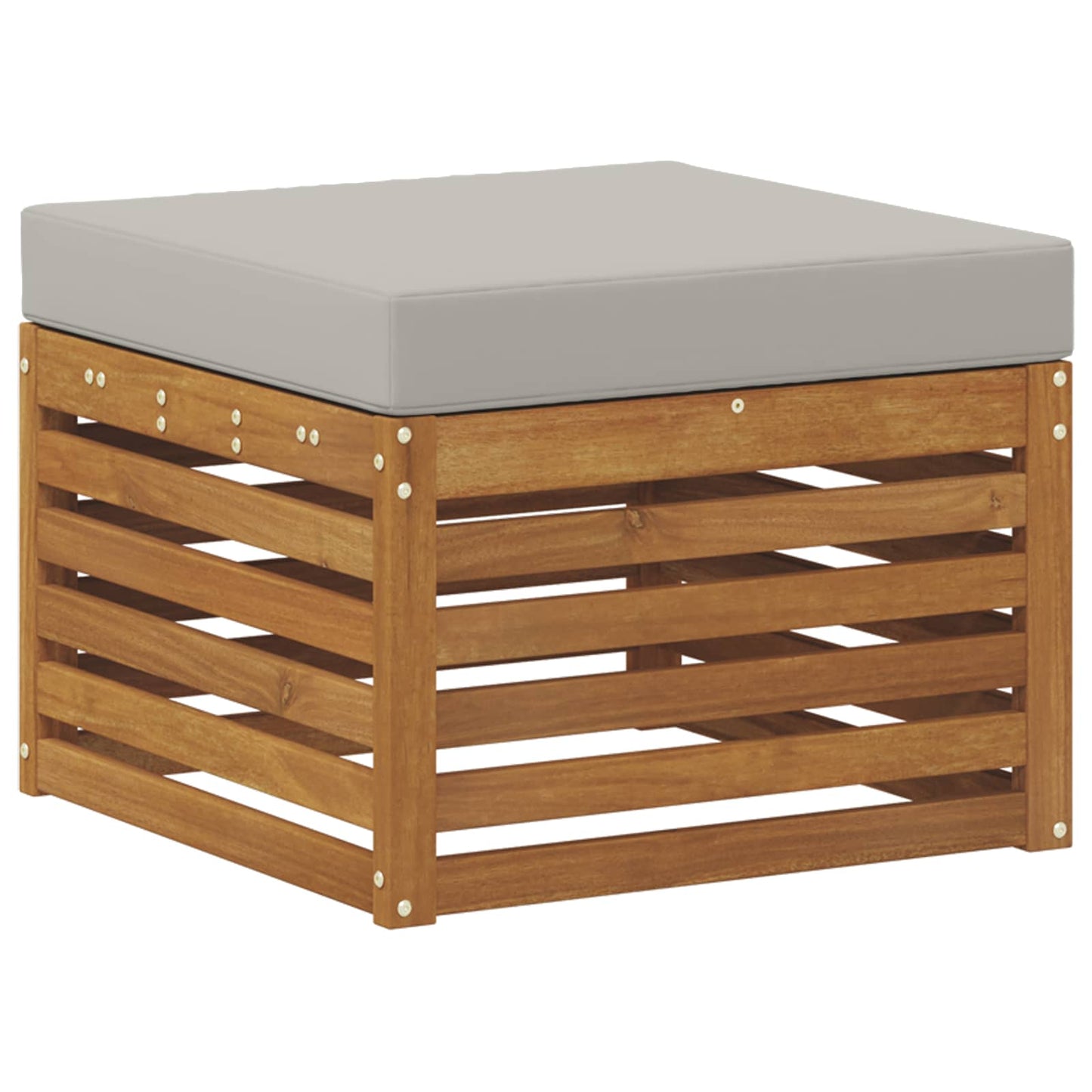 Set divano sezionale con cuscino 7 pcs Grigio Naturale e Chiaro | homemem39