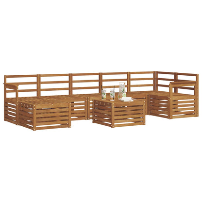 Set di divani da esterno 8 pcs Naturale