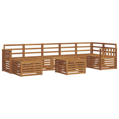 Set di divani da esterno 8 pcs Naturale | homemem39