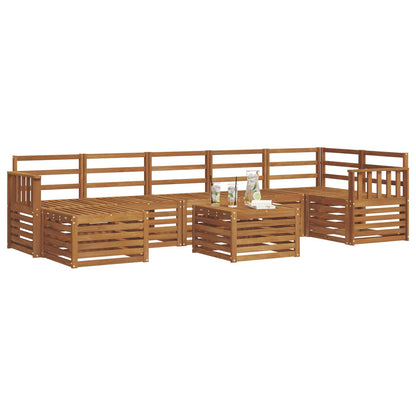 Set di divani da esterno 8 pcs Naturale | homemem39
