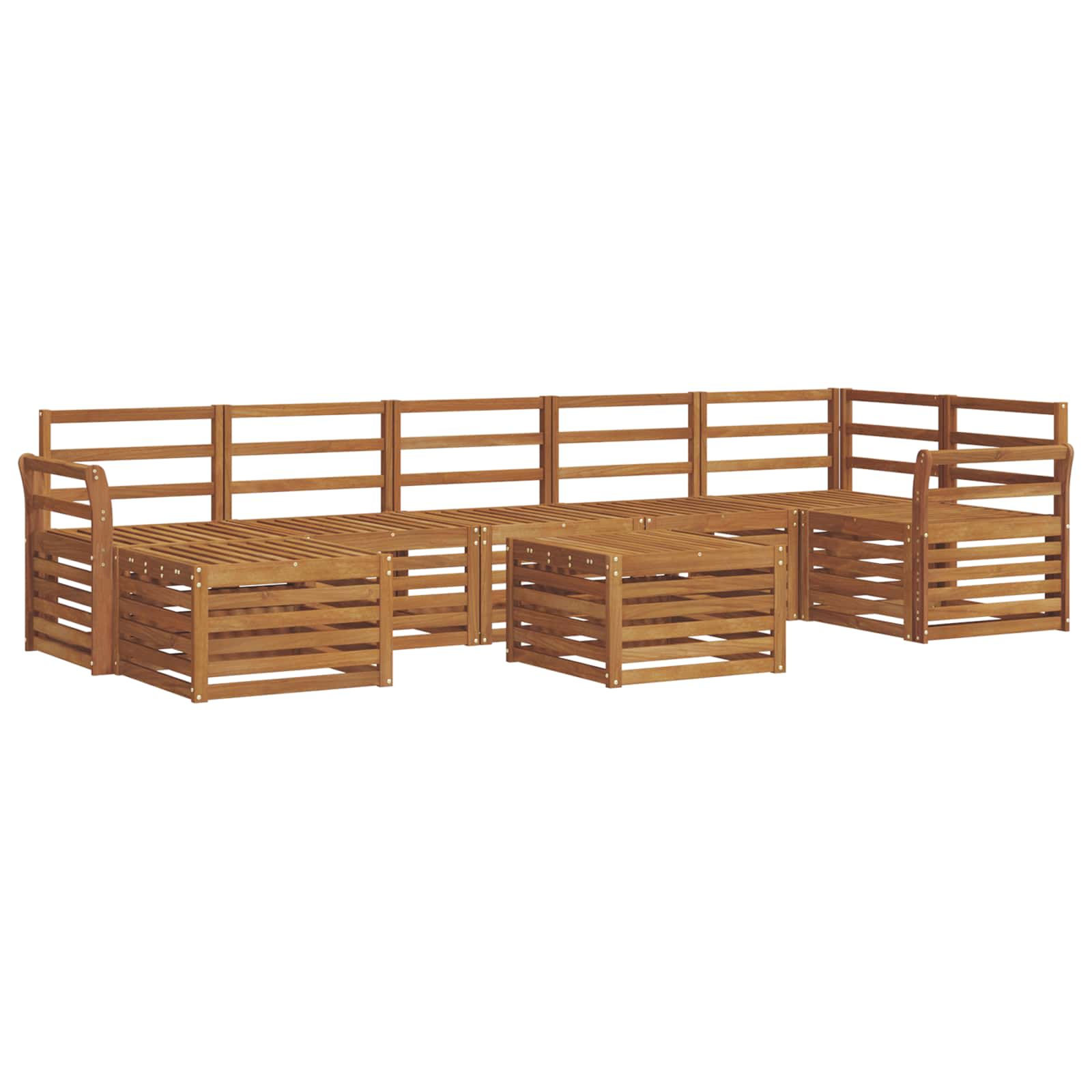 Set di divani da esterno 8 pcs Naturale | homemem39