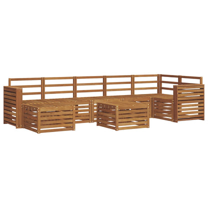 Set di divani da esterno 8 pcs Naturale