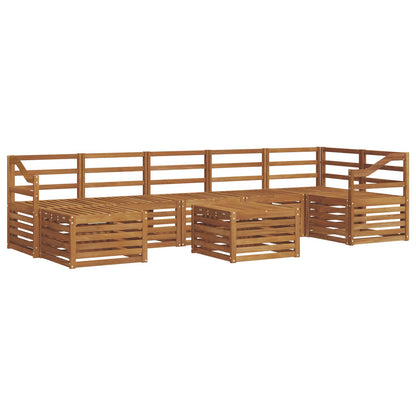 Set di divani da esterno 8 pcs Naturale | homemem39