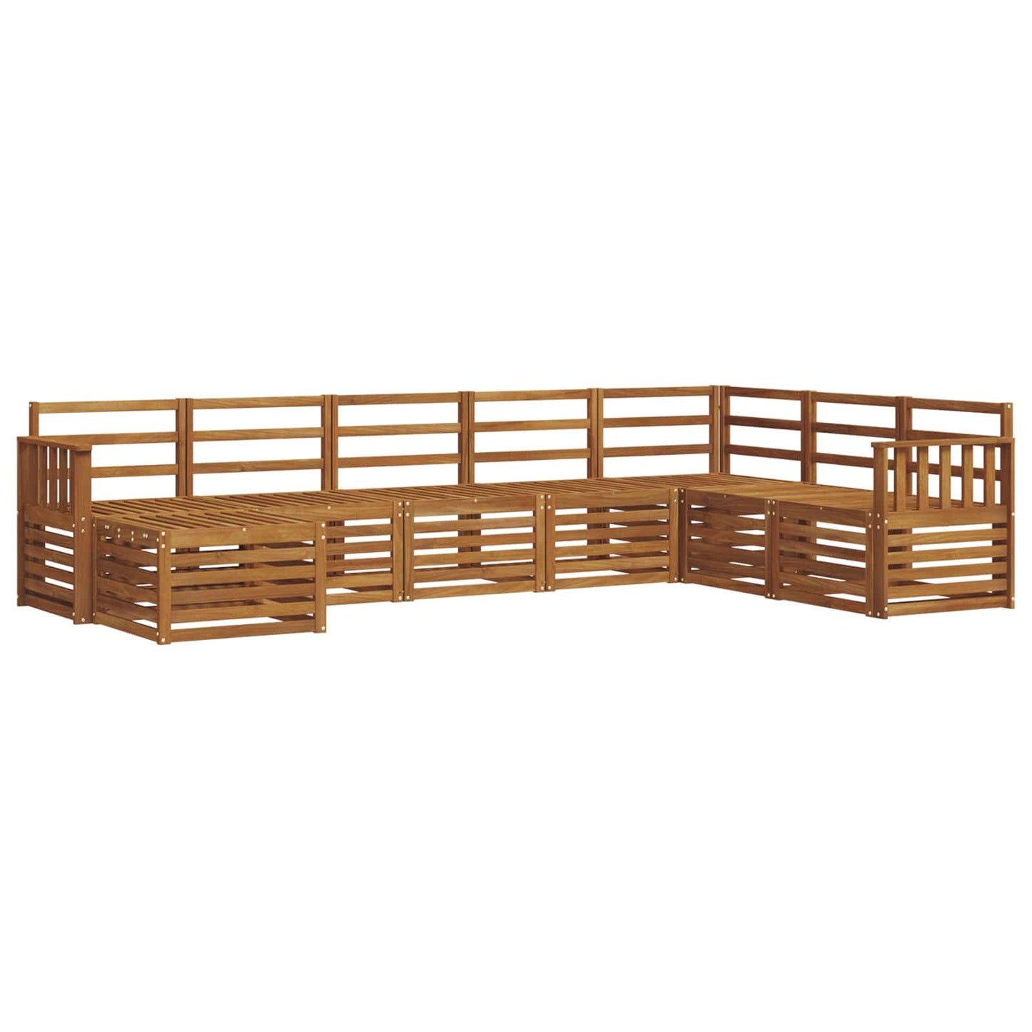 Set di divani da esterno 8 pcs Naturale