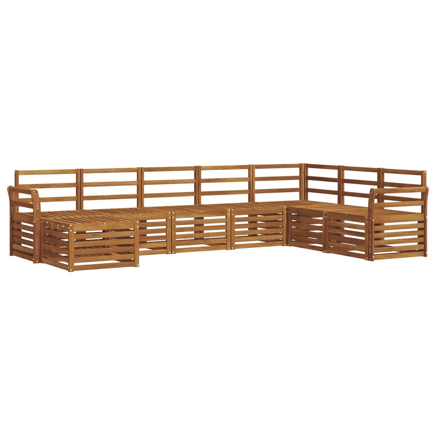 Set di divani da esterno 8 pcs Naturale