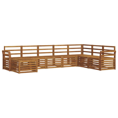 Set di divani da esterno 8 pcs Naturale