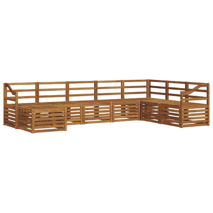 Set di divani da esterno 8 pcs Naturale