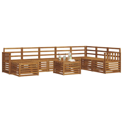 Set di divani da esterno 9 pcs Naturale | homemem39