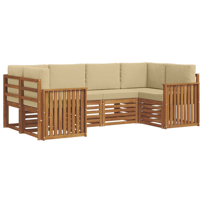 Set divano sezionale con cuscino 6 pcs Naturale | homemem39