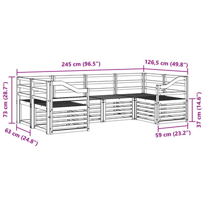 Set divano sezionale 6 pcs Naturale | homemem39