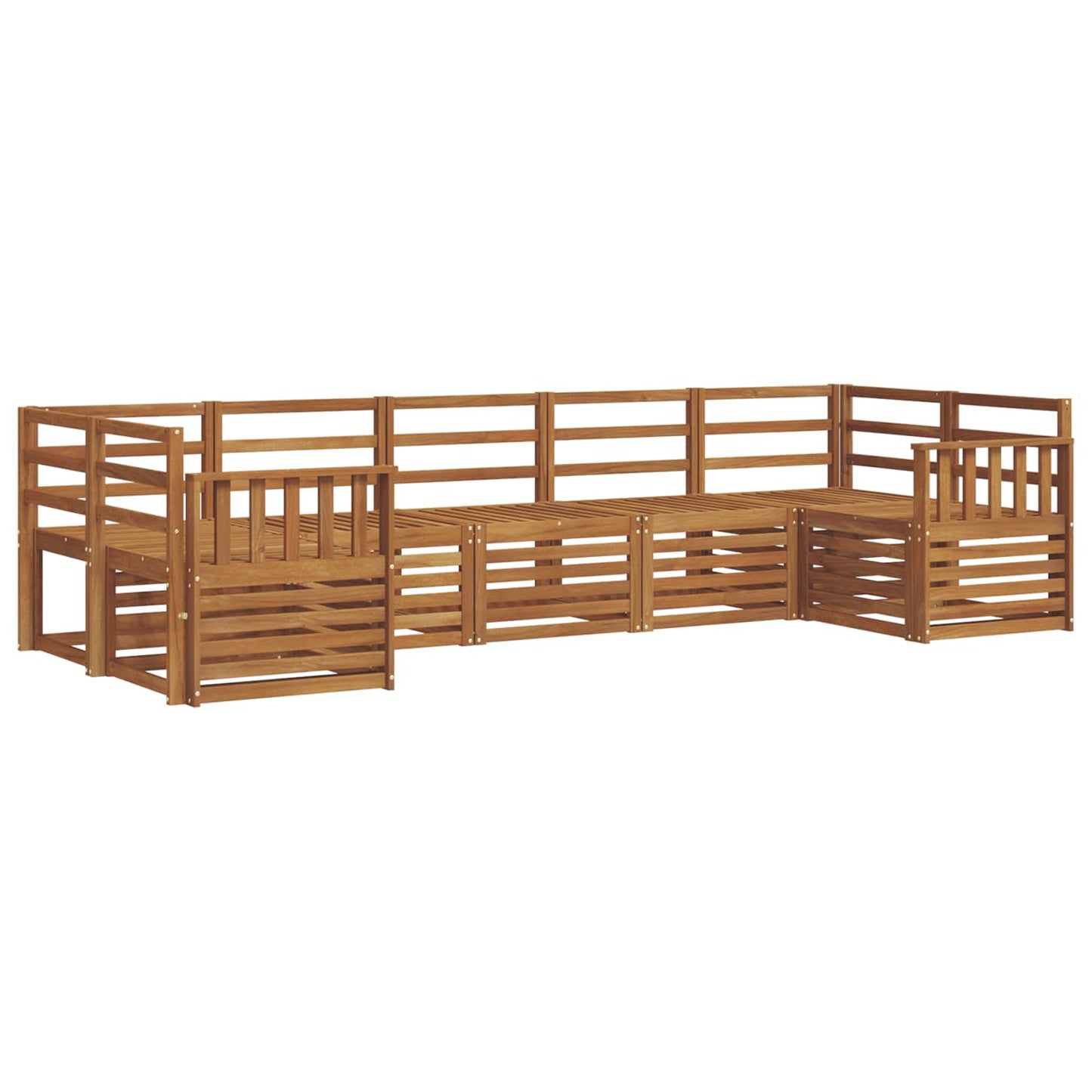 Set divano sezionale 7 pcs Naturale