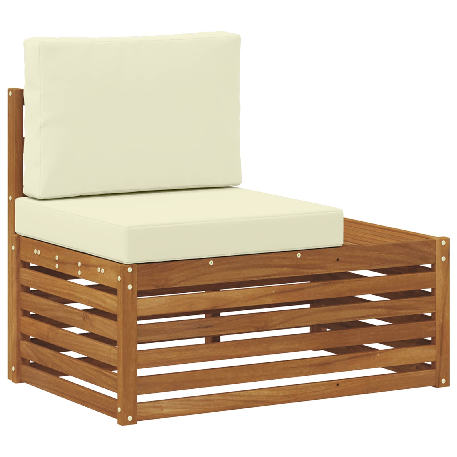 Set di divani da esterno Naturale e Crema 273 x 213,5 x 73 cm | homemem39