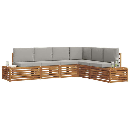 Set di divani da esterno con cuscino Grigio Naturale e Chiaro | homemem39
