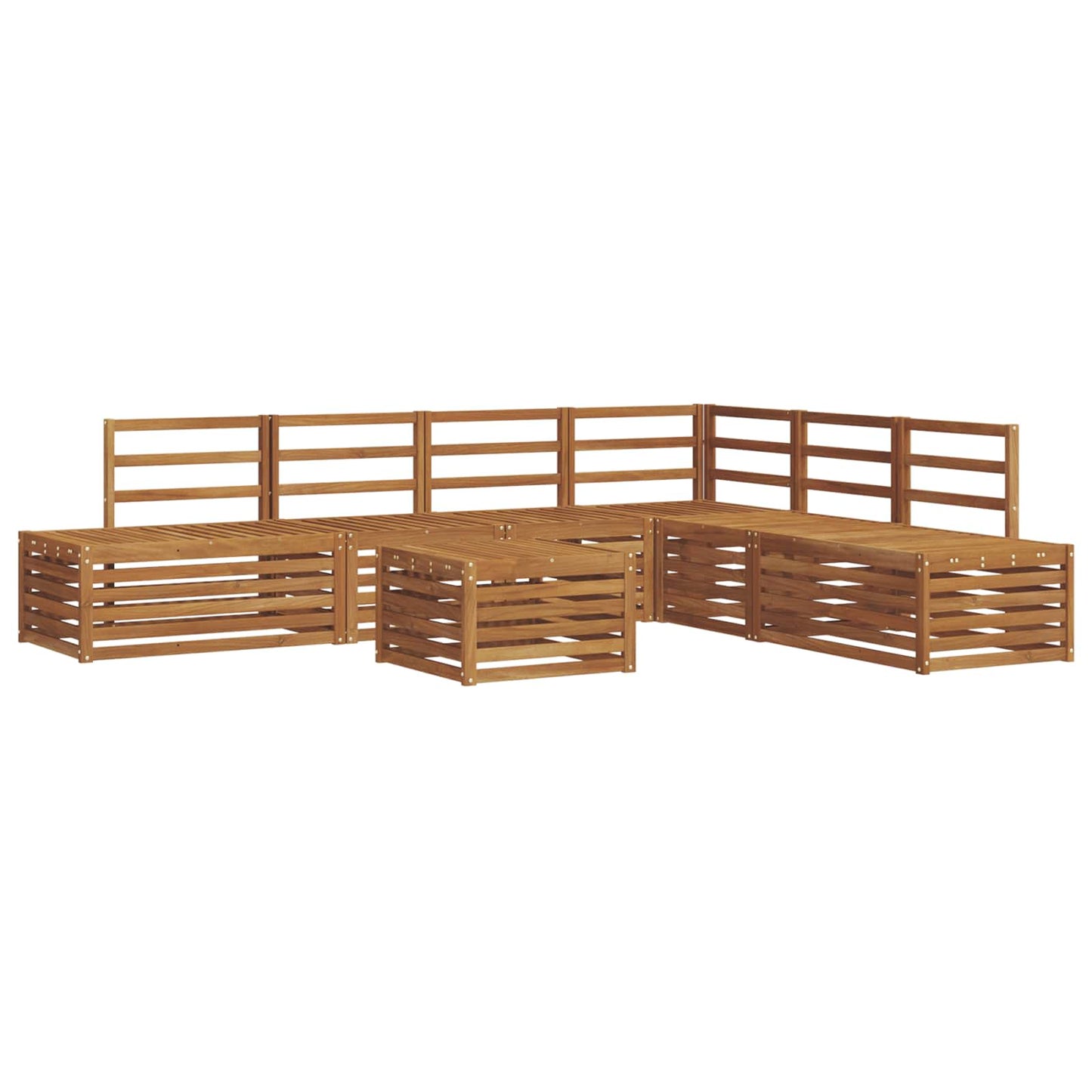 Set di divani da esterno 7 Pezzo Naturale | homemem39