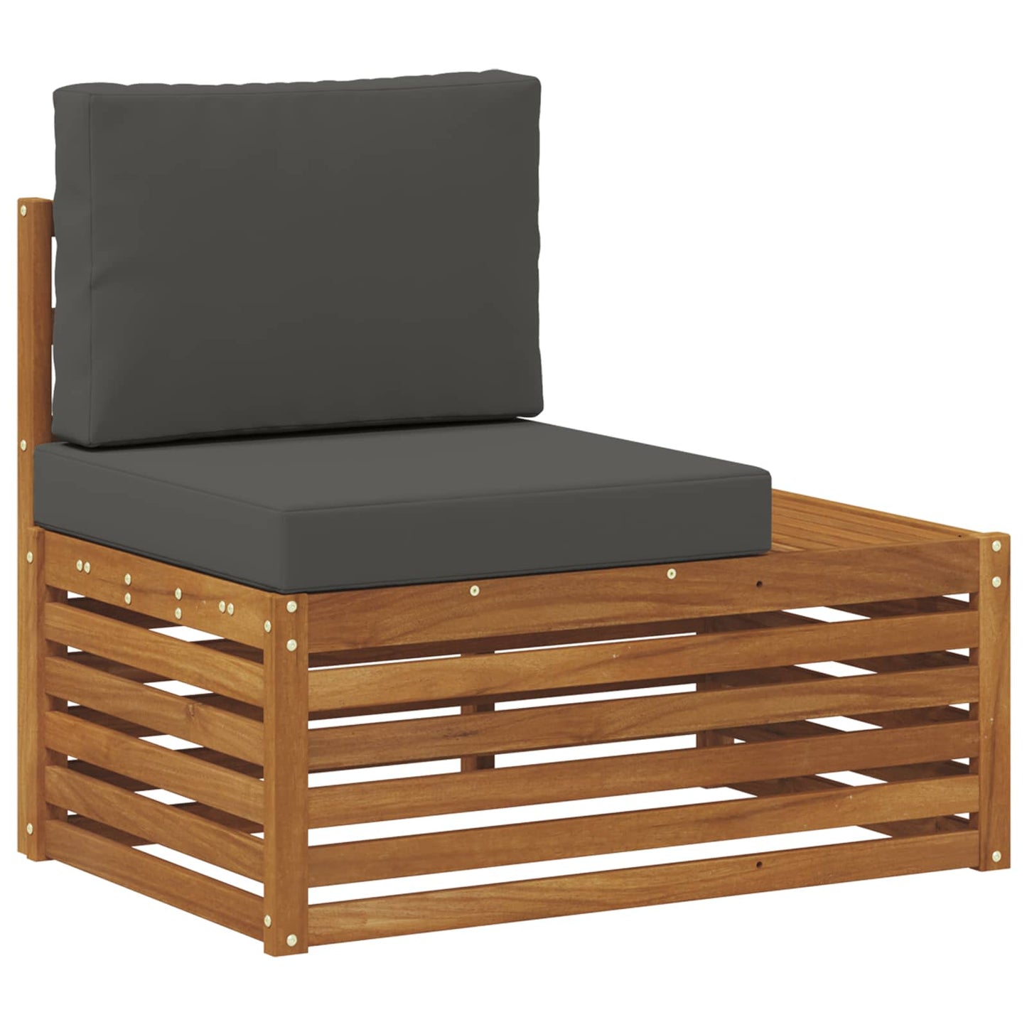 Set di divani da esterno 7 Pezzo Naturale e Antracite | homemem39